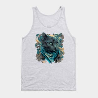 cat artwork Tank Top